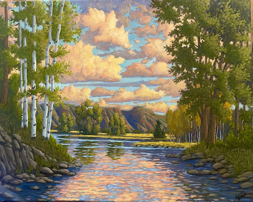 Reflecting 16x20 $1300 at Hunter Wolff Gallery
